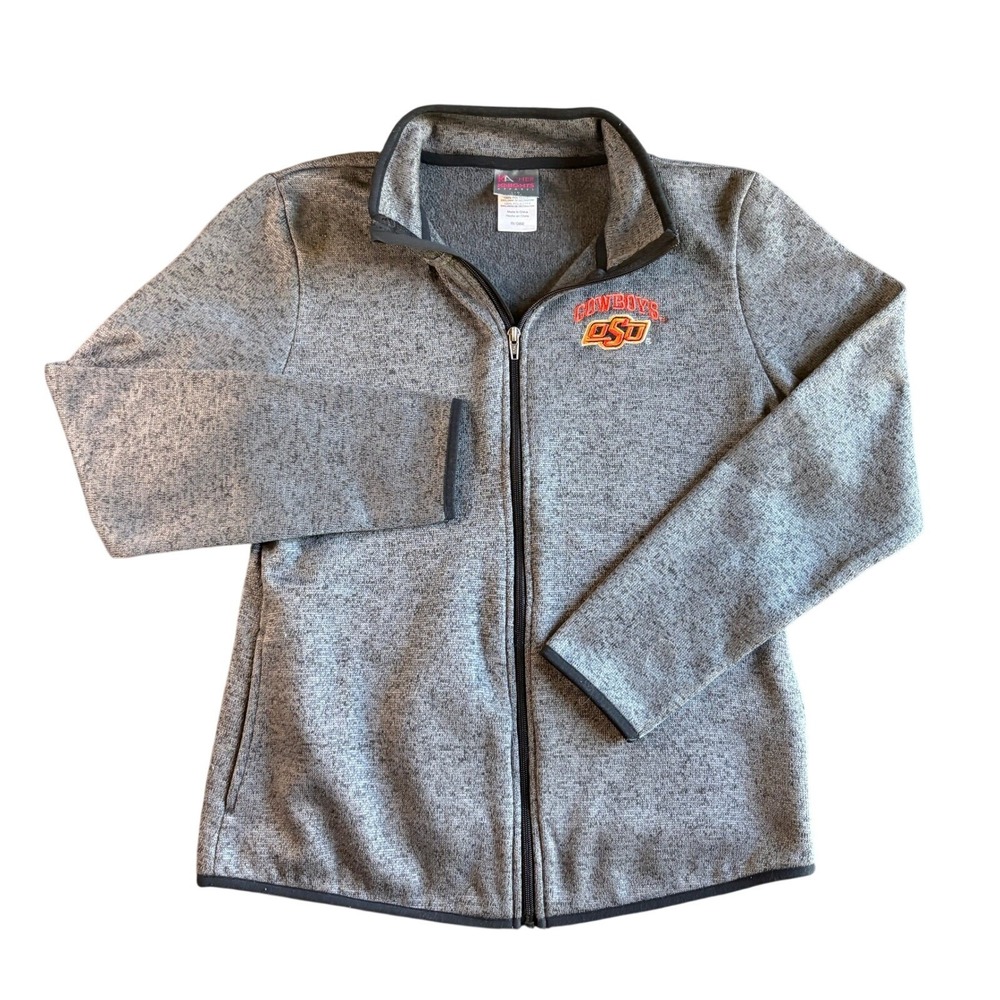 Oklahoma State Cowboys Full Zip Jacket Large Football Apparel Game Day Tailgate
